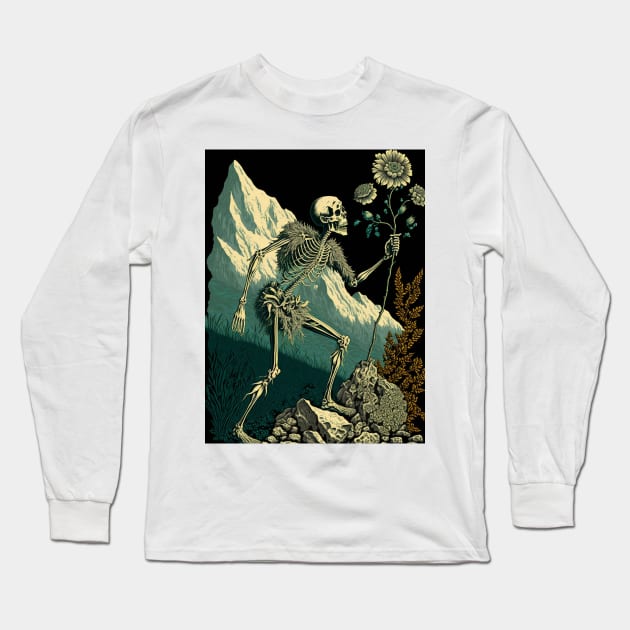 Skeleton Long Sleeve T-Shirt by Geek Culture